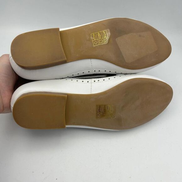 Jeffrey Campbell 7 Sunshine Loafer Flats Brown White Slip On Tassles - Picture 7 of 8
